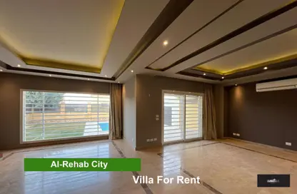 Villa - 5 Bedrooms - 5 Bathrooms for rent in El Rehab Extension - Al Rehab - New Cairo City - Cairo