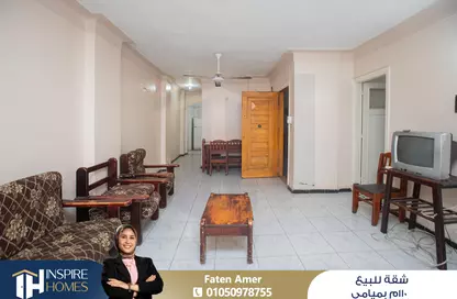 شقة - 2 غرف نوم - 1 حمام للبيع في شارع خالد بن الوليد - ميامي - حي اول المنتزة - الاسكندرية
